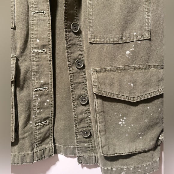 Zara Olive Green Utility Jacket - Picture 7 of 8